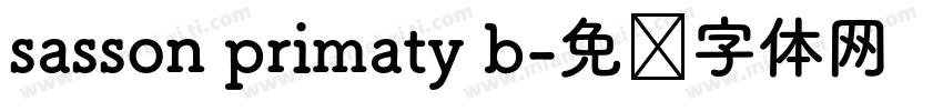 sasson primaty b字体转换